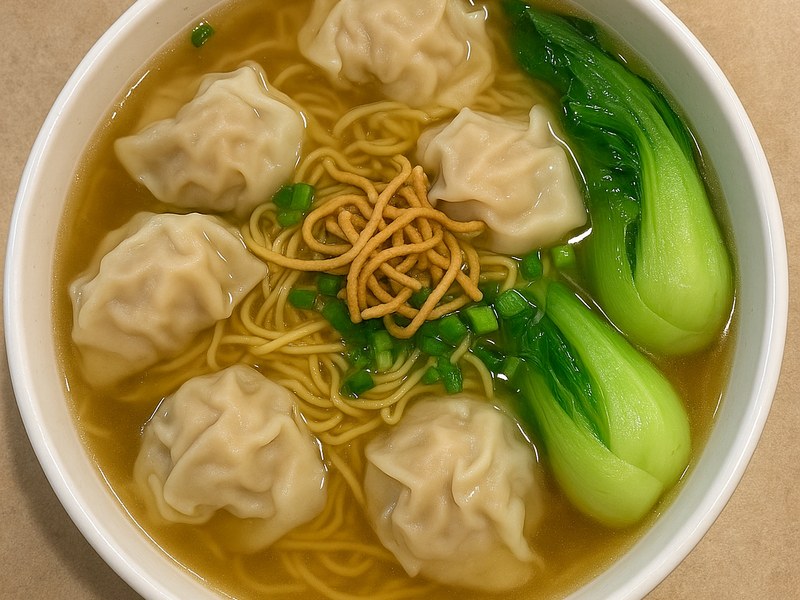 Boiled Pork Dumplings Noodles Soup(6) — Dragon King J New York