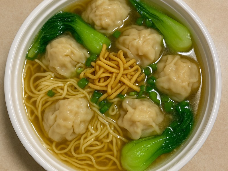 Boiled Wonton Noodles Soup(6) — Dragon King J New York