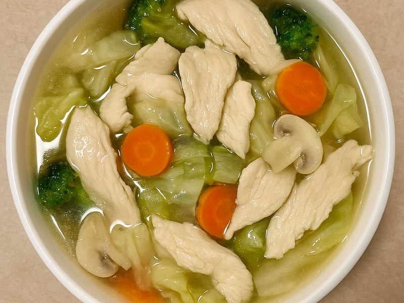 Chicken & Vegetable Soup — Dragon King J New York