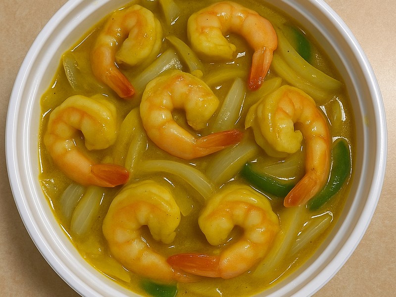 Curry Shrimp w.Onion — Dragon King J New York