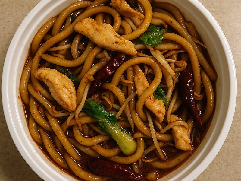 Mala Chicken Chow Udon — Dragon King J New York
