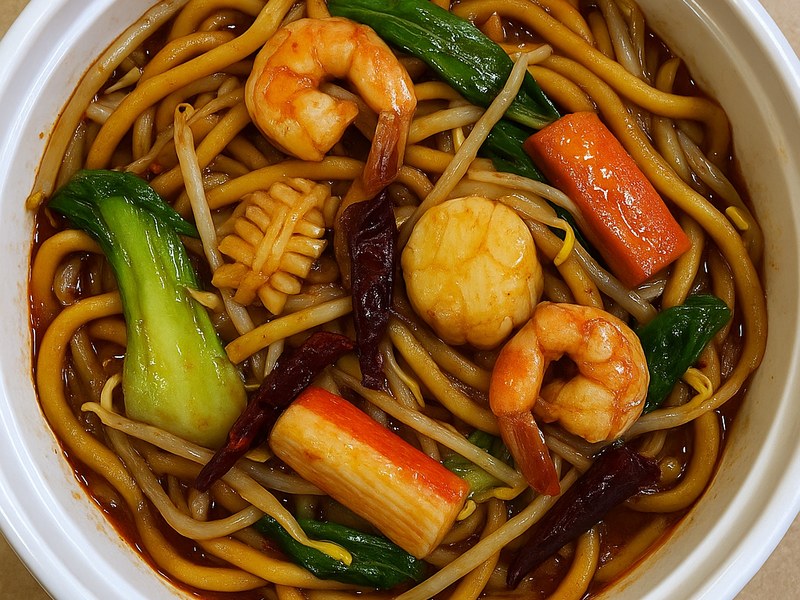 Mala Seafood Chow Udon — Dragon King J New York