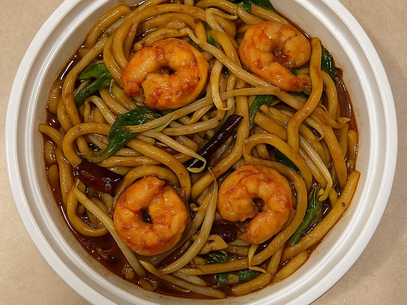 Mala Shrimp Chow Udon — Dragon King J New York