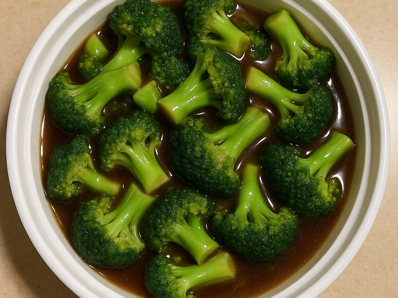 Plain Broccoli w.Brown Sauce — Dragon King J New York