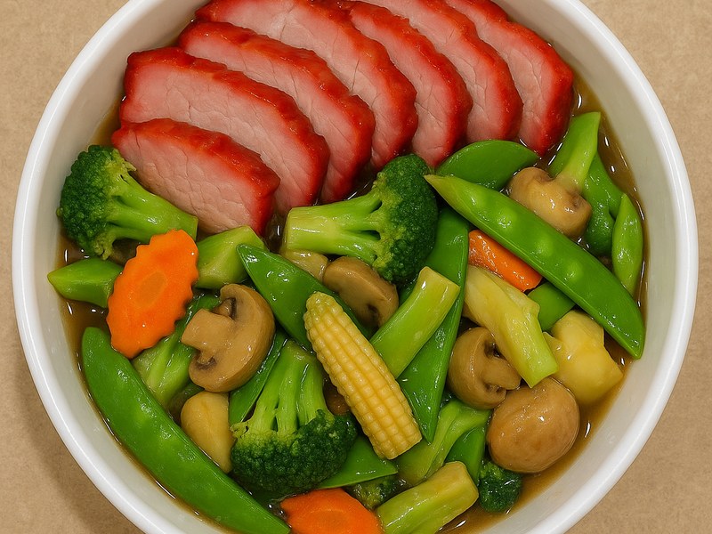 Roast Pork w.Mixed Vegetable — Dragon King J New York