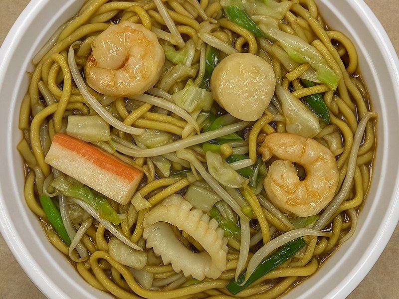 Seafood Lo Mein — Dragon King J New York