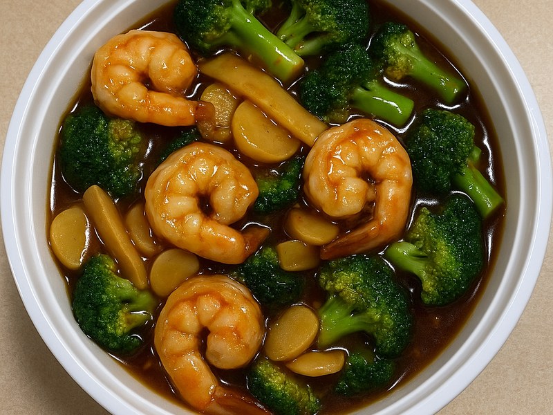 Shrimp Broccoli w.Garlic Sauce — Dragon King J New York