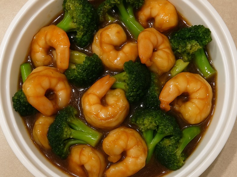 Shrimp w.Broccoli — Dragon King J New York