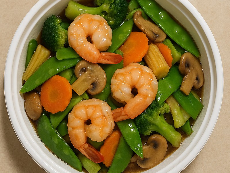 Shrimp w.Mixed Vegetable — Dragon King J New York