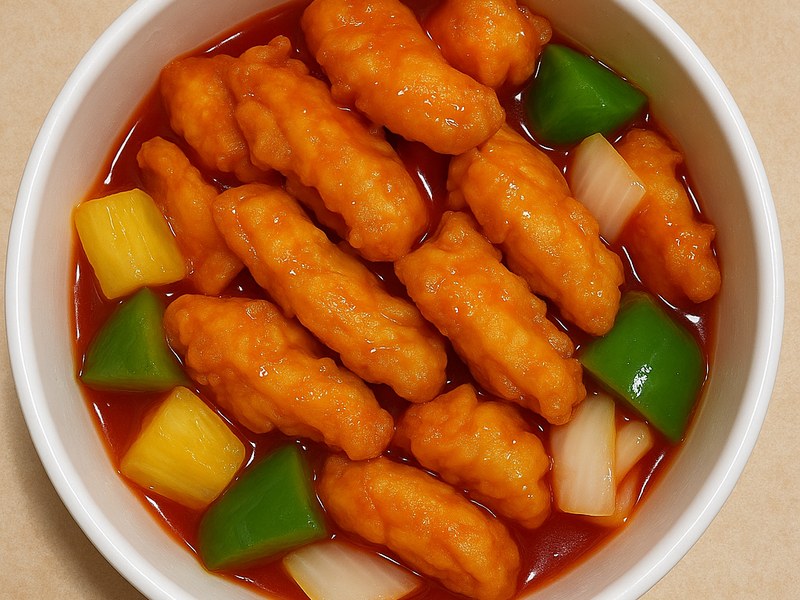 Sweet & Sour Chicken (Combo)(Double) — Dragon King J New York