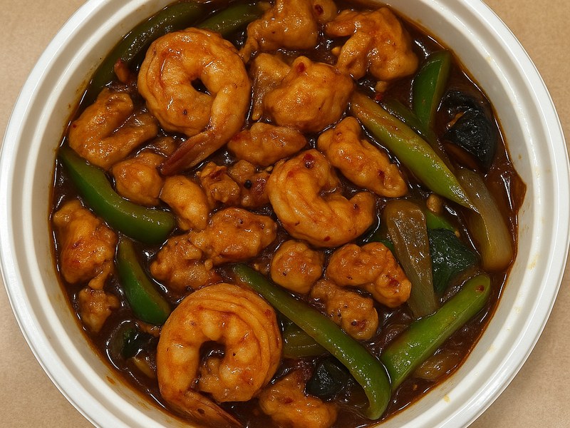Szechuan Mala Chicken & Shrimp — Dragon King J New York